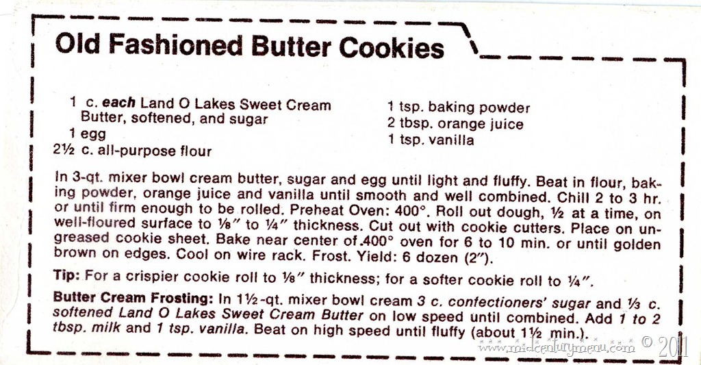 Classic Butter Cookies The MidCentury Menu