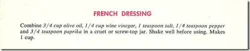 French Dressing