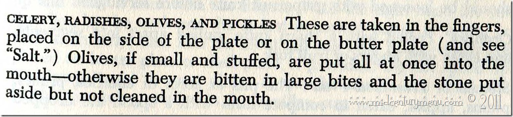 Olives and Pickles