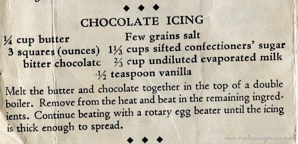 Old Fashioned Fudge Cake Icing Old Fashioned Fudge Cake Icing