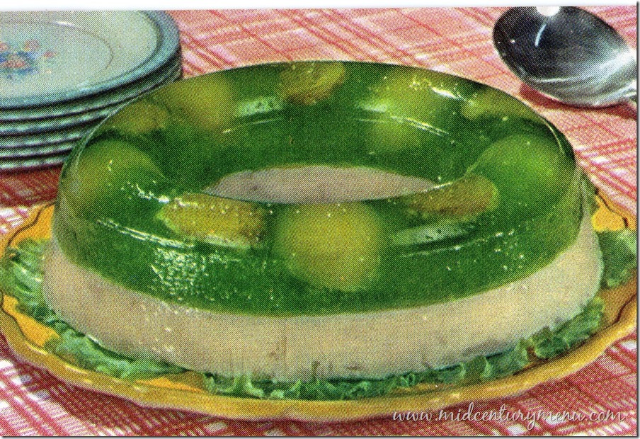 Gingered Pear and Chicken Salad, 1954 – Best-Loved Chicken and Turkey Recipes of 24 Good Cooks