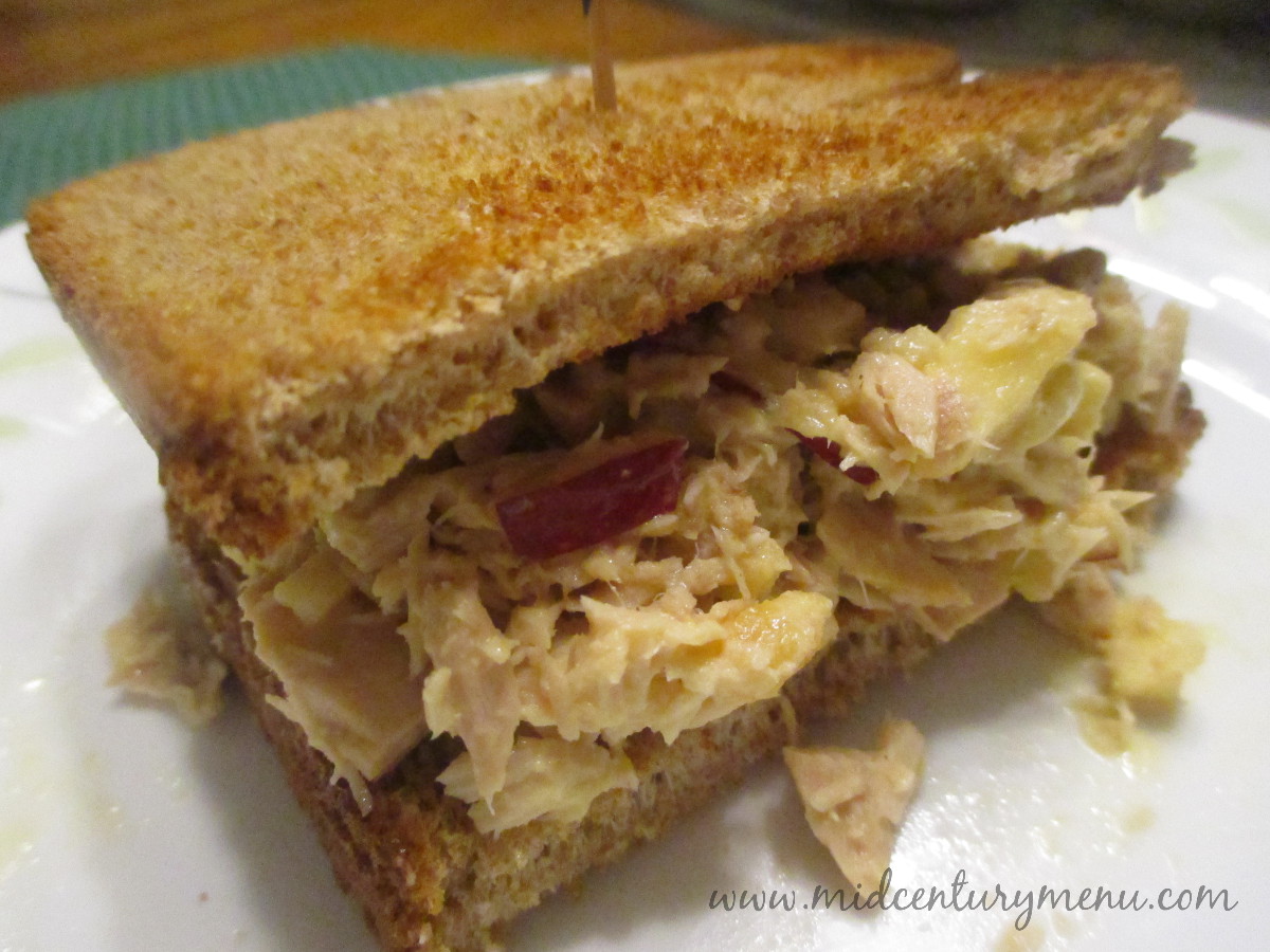 Tuna FishApple Sandwiches MidCentury Recipe Guest Test Sunday The