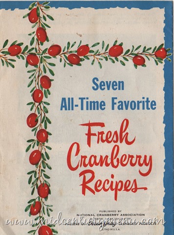 Seven All-Time Favorite Fresh Cranberry Recipes, 1950 – Vintage Cooking Library