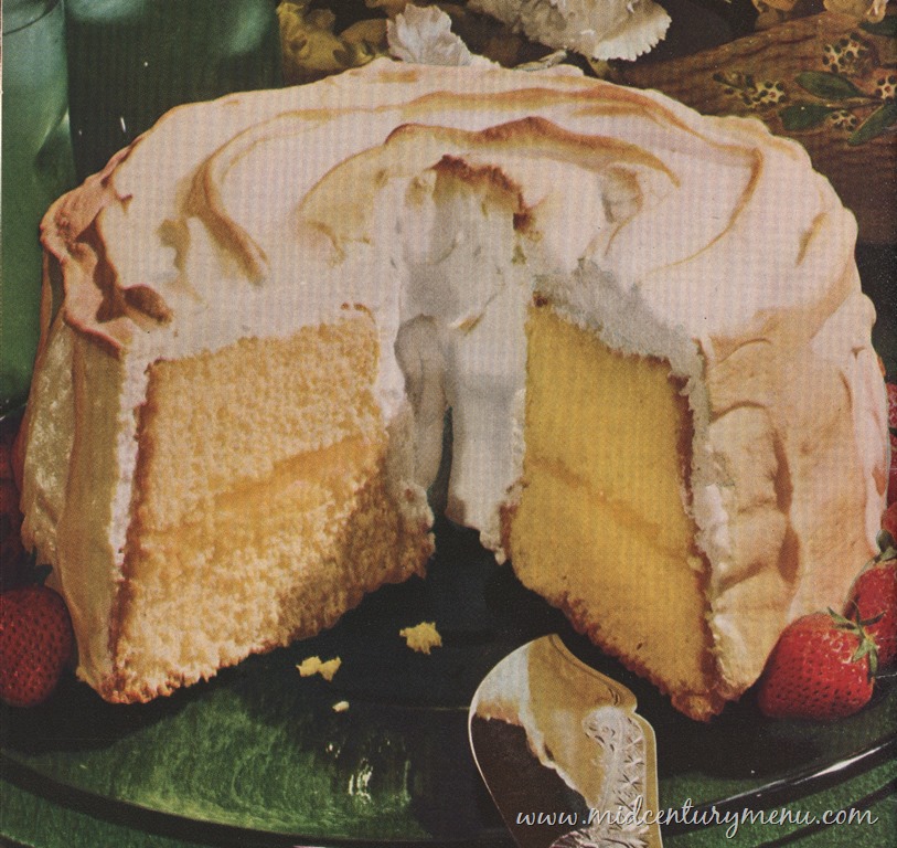 Cinderella Sponge Cake With Lemon Filling and Fluffy Meringue, 1948 – The Vintage Cake Corner