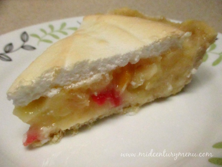 Fruit Cocktail Pie Vintage Pie July MidCentury Recipe Guest Test