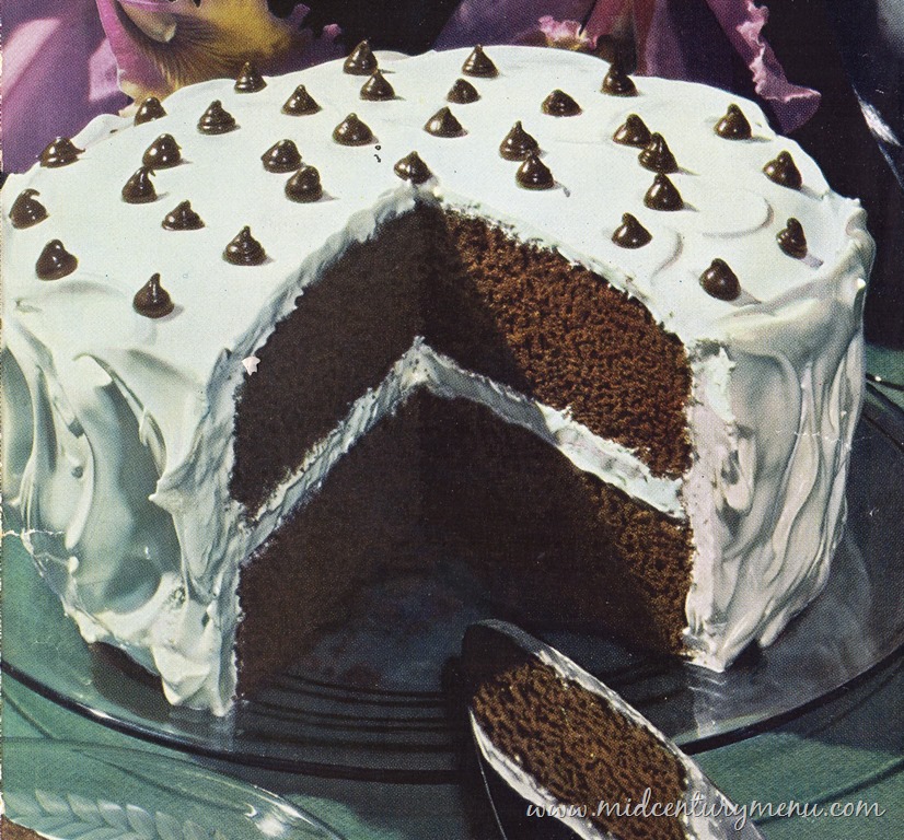 Chocolate Mocha-Dot Cake, 1945 – The Vintage Cake Corner