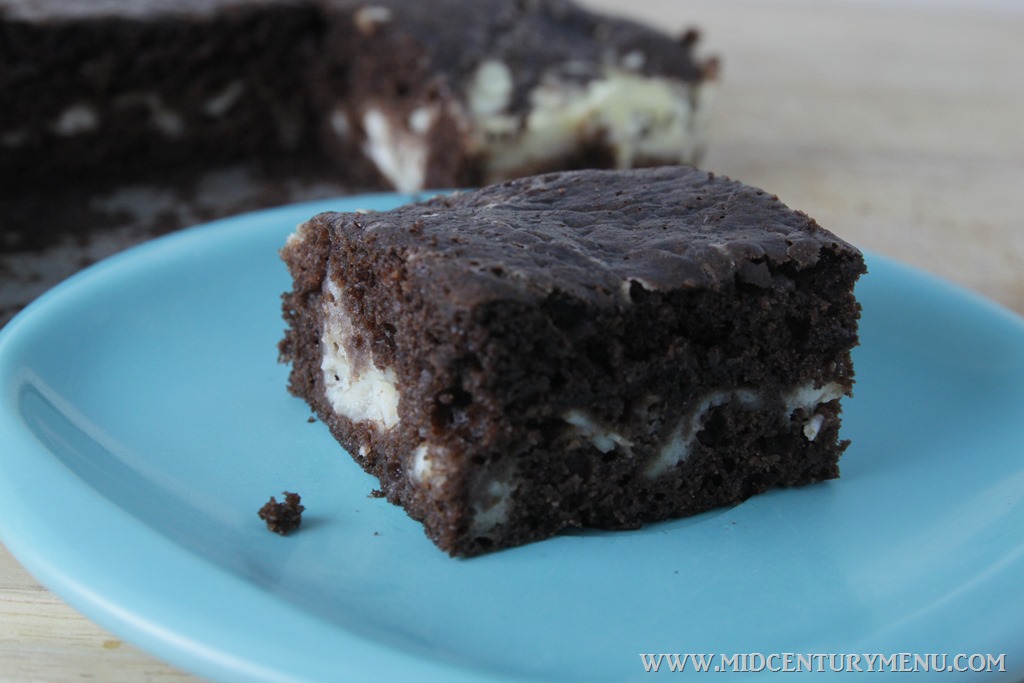 Marbled Cocoa Cottage Cheese Squares, 1950 A Vintage Recipe Test