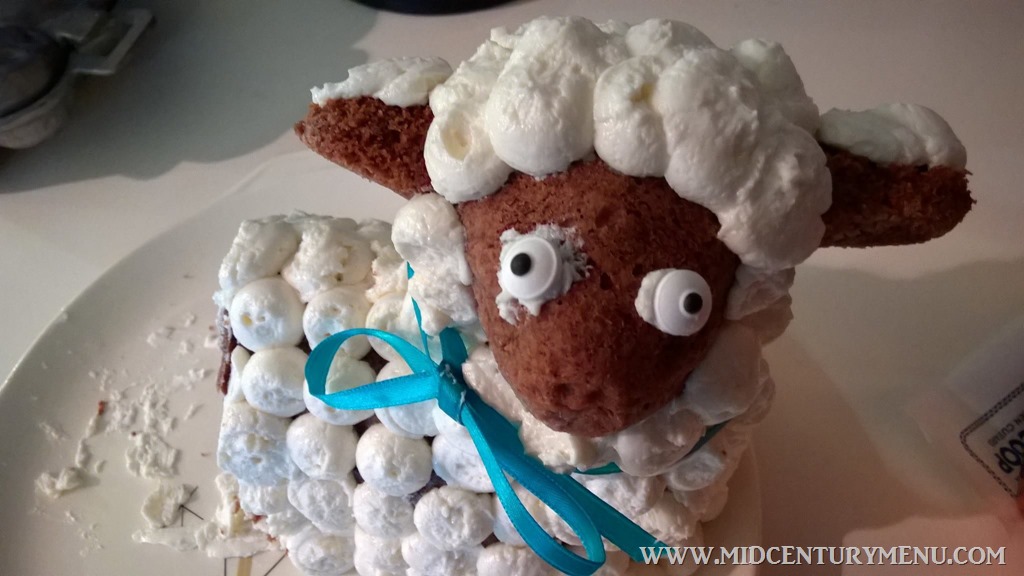 Chocolate Pound Cake Lamb, 1967 A Vintage Easter Lamb Cake Recipe Test The MidCentury Menu