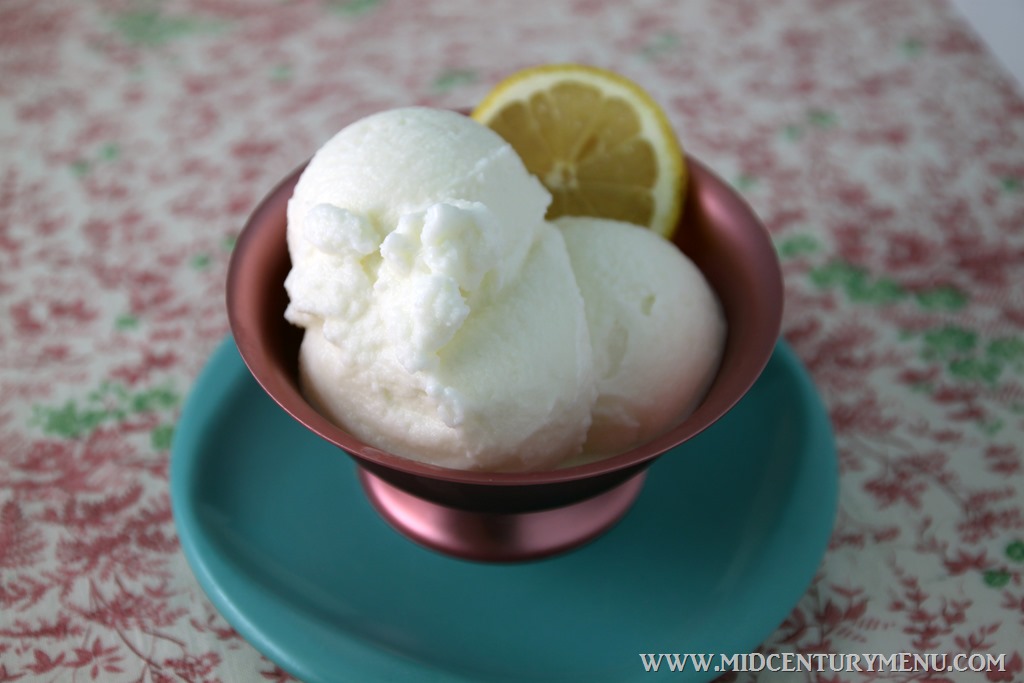 Milk Sherbet, 1942A MidCentury Recipe Test The MidCentury Menu