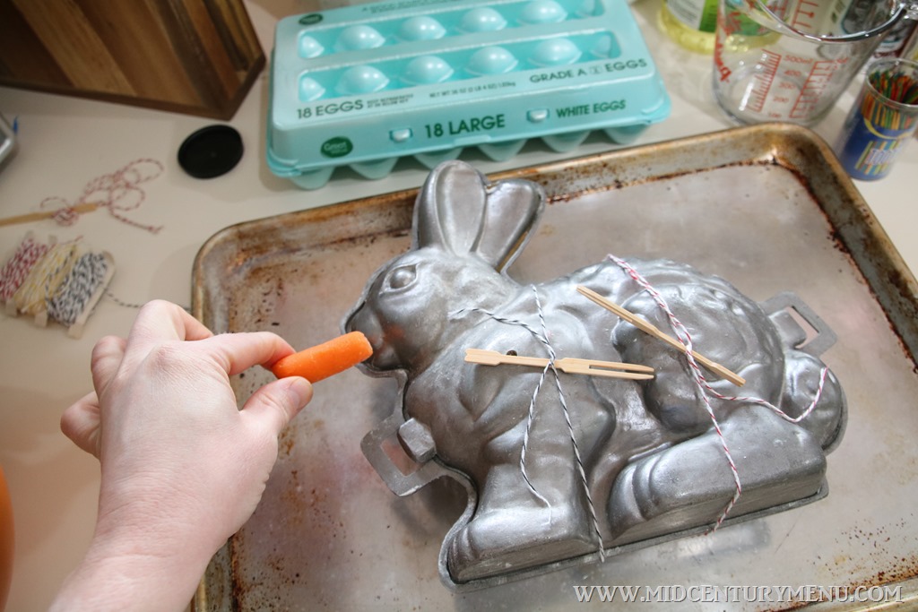 Carrot Cake Bunny Mold Cake A Vintage Easter Recipe Test The Mid