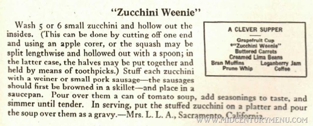 Zucchini Weenie