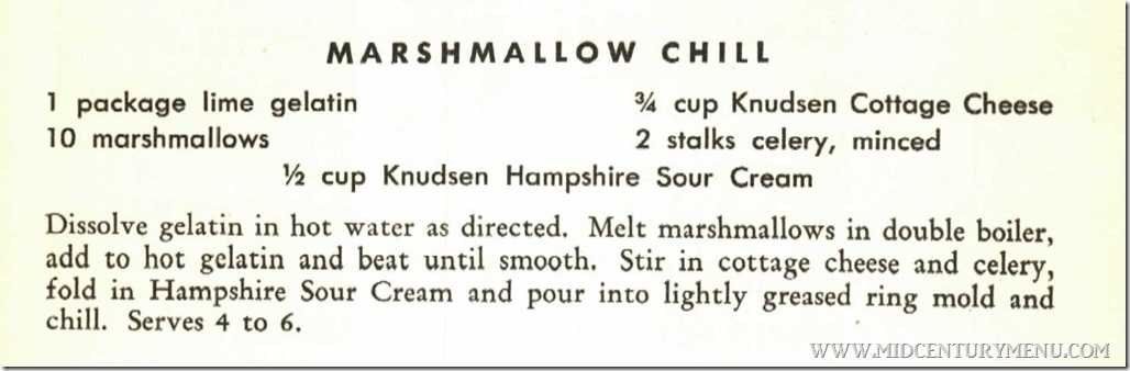 Marshmallow Chill - From Knudsen Recipes For Greater Food Value