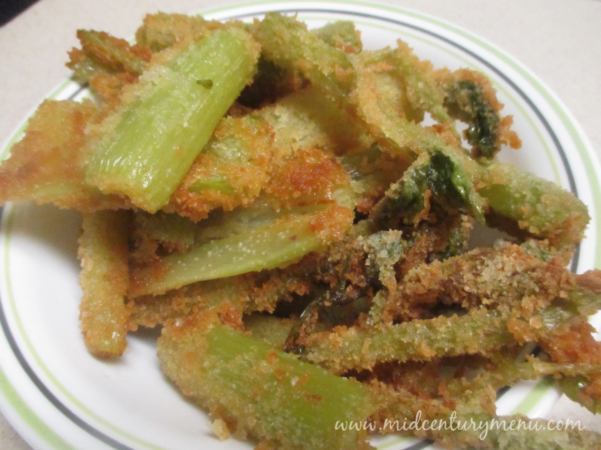 Fried Celery Hearts MidCentury Recipe Guest Test Sunday The Mid