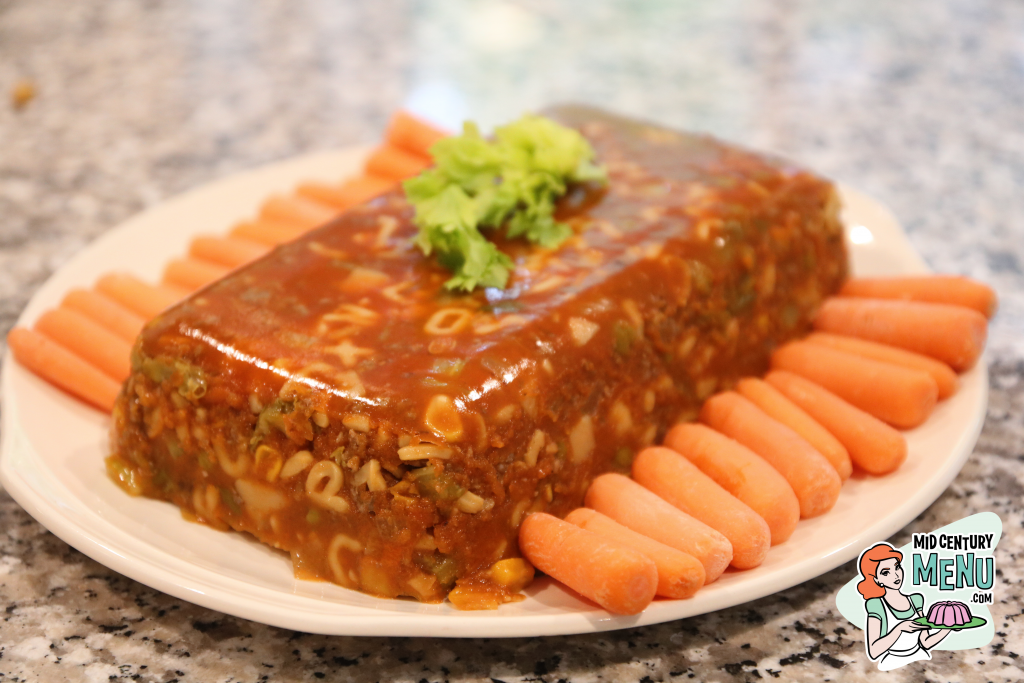 Jellied Hamburger Loaf MidCentury Menu